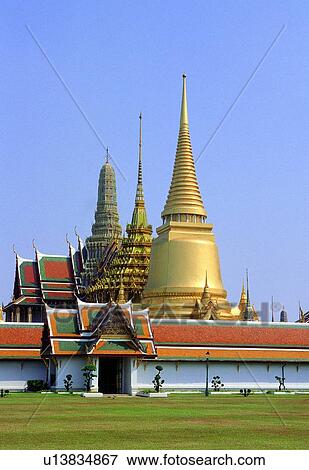 Building Structure, Spire, Golden, Southeast Asia, Religion, Building View Large Photo Image Stock Photo - Building Structure, Spire, Golden, Southeast Asia, Religion, Building. Fotosearch