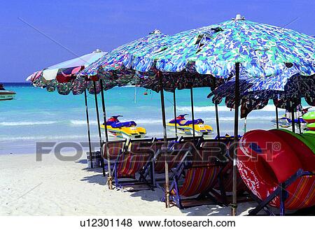 Stock Photo - Ocean, Asia, Chair, Beach Chair, Beach, Outdoor. Fotosearch