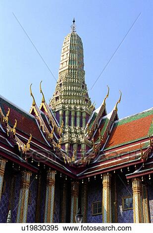 Stock Photography - Ornate, Temple, Architecture, Asian Culture, Roof. Fotosearch
