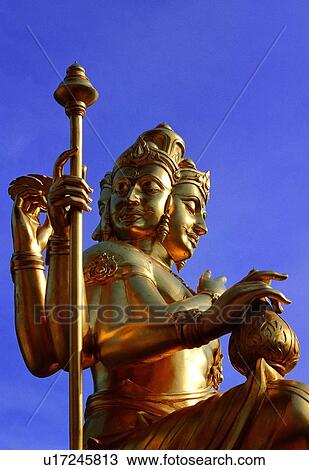 Stock Image - Southeast Asia, Sitting, Asia, Gilded, Outdoor. Fotosearch