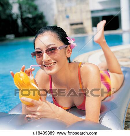 Asian, Bikini, Barefoot, Enjoyment, Asian Ethnicity View Large Photo Image Stock Photo - Asian, Bikini, Barefoot, Enjoyment, Asian Ethnicity. Fotosearch