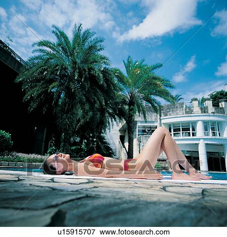 Stock Photo - Asian, Building Structure, Building Exterior, Bikini, Asian Ethnicity. Fotosearch