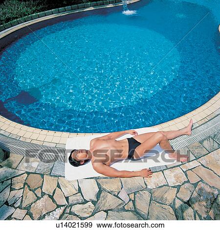 Healthcare, Asian, Swimwear, Blue, Resting View Large Photo Image Stock Photo - Healthcare, Asian, Swimwear, Blue, Resting. Fotosearch