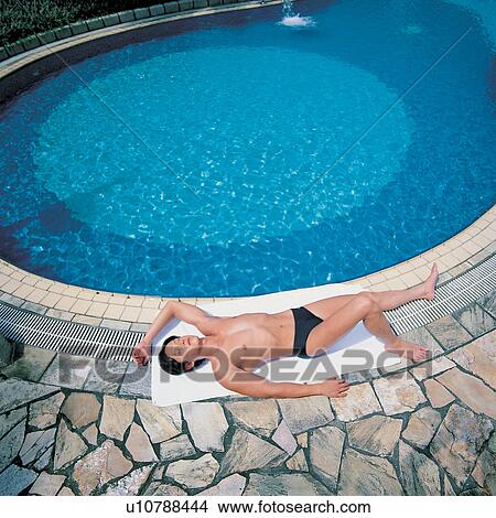 Square, Blue, Asian, Relaxation, One Person View Large Photo Image Picture - Square, Blue, Asian, Relaxation, One Person. Fotosearch