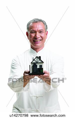 Casual Clothing, Close-Up, Receding Hairline, Gray Hair, Portrait View Large Photo Image Stock Photo - Casual Clothing, Close-Up, Receding Hairline, Gray Hair, Portrait. Fotosearch