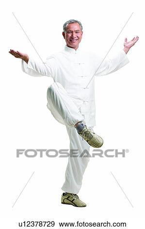 Stock Photo - Korean Ethnicity, Korean Culture, One Person, Martial Arts, Casual Clothing, Looking At Camera. Fotosearch