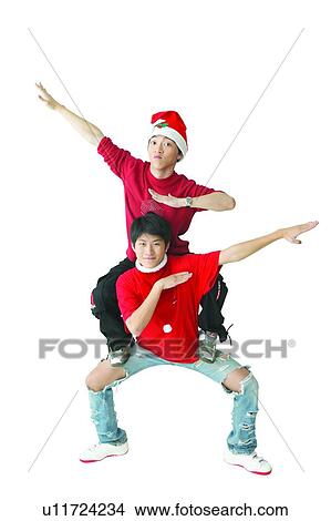 Picture - Clipping Path, Adolescence, Black Hair, Bizarre Fashion, Asian Ethnicity, 13-14 Years. Fotosearch