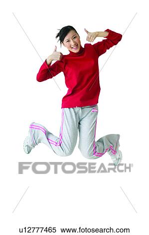 Stock Photography - Clipping Path, Adolescence, Black Hair, Asian Ethnicity, Agreement, 16-17 Years. Fotosearch