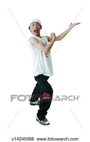 Stock Photo - Clipping Path, Adolescence, Casual Clothing, Cap, Asian Ethnicity, 16-17 Years. Fotosearch