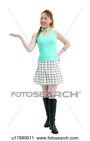 Toothy Smile, Bangles, White Background, Gesturing, Skirt View Large Photo Image Stock Image - Toothy Smile, Bangles, White Background, Gesturing, Skirt. Fotosearch