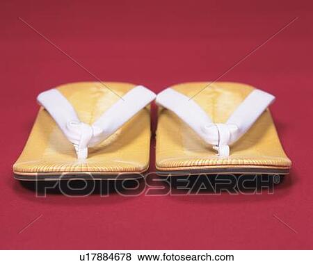 A pair of Japanese sandals, High Angle View, Close Up View Large Photo Image Stock Photo - A pair of Japanese sandals, High Angle View, Close Up. Fotosearch