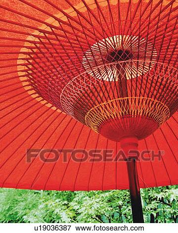 Coarse oilpaper umbrella, low angle view, close up, Japan View Large Photo Image Stock Photo - Coarse oilpaper umbrella, low angle view, close up, Japan. Fotosearch