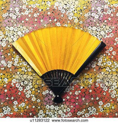 Japanese folding fan, front view View Large Photo Image Stock Image - Japanese folding fan, front view. Fotosearch