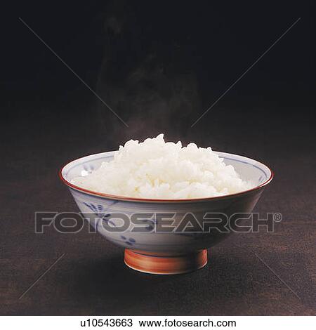 Rice in bowl, high angle view View Large Photo Image Stock Image - Rice in bowl, high angle view. Fotosearch