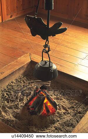 Stock Image - Fireplace. Fotosearch