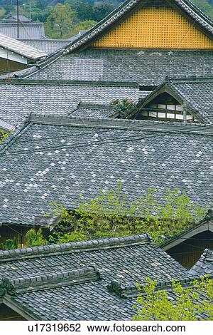 Tile-roofed house View Large Photo Image Stock Image - Tile-roofed house. Fotosearch