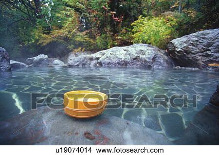 Hot Spring View Large Photo Image Picture - Hot Spring. Fotosearch