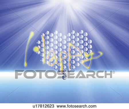 Heart constructed with balls and the word Happy on top, front view, Computer Graphics, composition View Large Photo Image Stock Image - Heart constructed with balls and the word Happy on top, front view, Computer Graphics, composition. Fotosearch