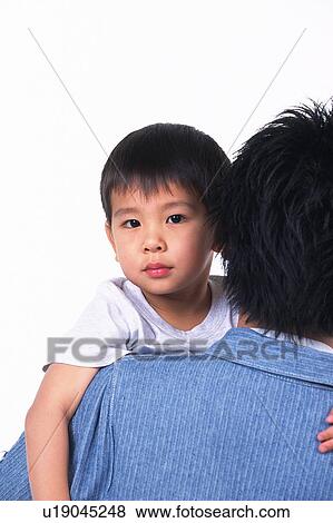 Portrait of a Little boy being Carried by his father, Looking at Camera, Front View, Rear View View Large Photo Image Stock Photo - Portrait of a Little boy being Carried by his father, Looking at Camera, Front View, Rear View. Fotosearch
