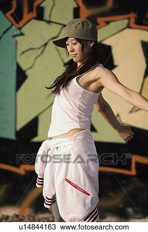 Stock Image - Woman dancing . Fotosearch