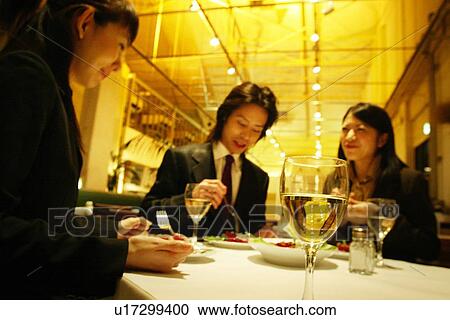 Stock Image - Business Man and Business Women. Fotosearch