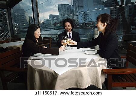Stock Photo - Business Man and Business Women. Fotosearch