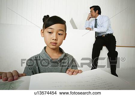 Picture - Father and His Daughter. Fotosearch