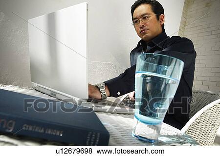 Mature Adult Man Working View Large Photo Image Stock Photo - Mature Adult Man Working . Fotosearch