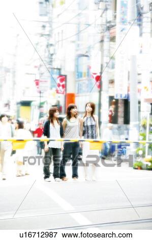 Three Young Adult Women View Large Photo Image Stock Photo - Three Young Adult Women. Fotosearch