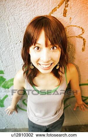 Young Adult Woman Portrait View Large Photo Image Stock Image - Young Adult Woman Portrait. Fotosearch