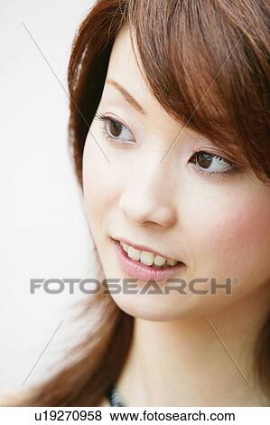 Young Adult Woman Portrait View Large Photo Image Stock Photo - Young Adult Woman Portrait. Fotosearch