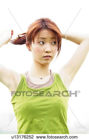 Young Adult Woman View Large Photo Image Stock Image - Young Adult Woman. Fotosearch