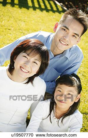 Stock Image - Family spending a holiday. Fotosearch