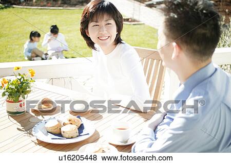 Stock Photo - Family spending a holiday. Fotosearch