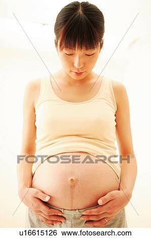Pregnant Woman View Large Photo Image Stock Photograph - Pregnant Woman. Fotosearch
