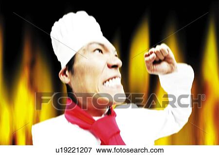 Stock Photo - Chef Posing. Fotosearch