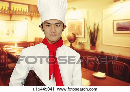 Stock Image - Young Chef. Fotosearch