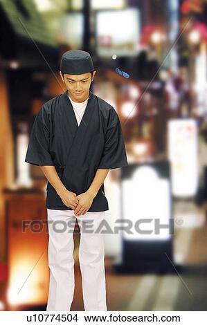 Picture - Young Waiter. Fotosearch