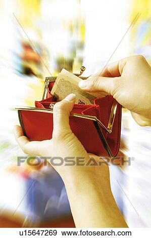 Stock Photo - Hands With Wallet. Fotosearch