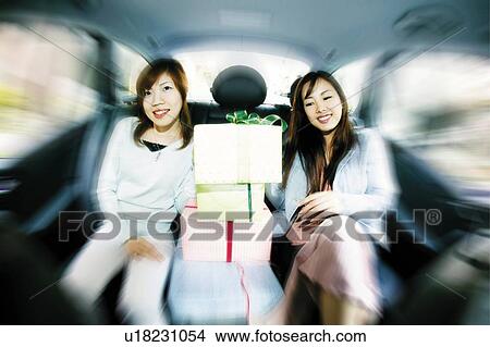 Picture - Young Women Shopping. Fotosearch