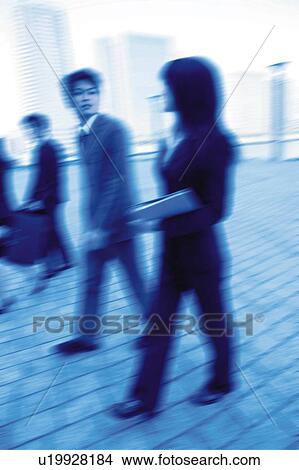 Picture - A Business Man and A Business Woman. Fotosearch