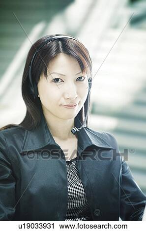 Stock Image - Operater Woman. Fotosearch