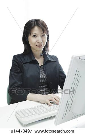 Operater Woman View Large Photo Image Stock Photo - Operater Woman. Fotosearch