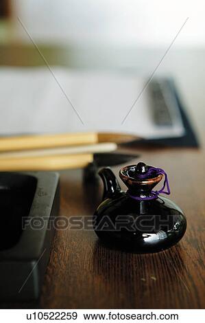 Stock Photo - Shodo set, close up. Fotosearch