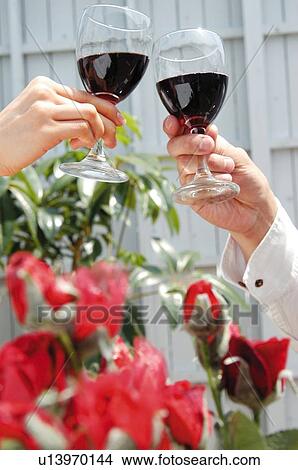 Man and Woman drinking a toast View Large Photo Image Picture - Man and Woman drinking a toast. Fotosearch