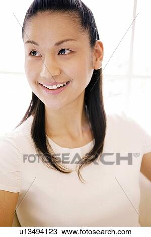 Young Woman, Front View View Large Photo Image Stock Image - Young Woman, Front View. Fotosearch
