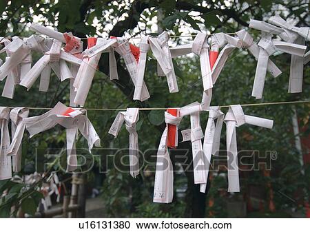 Stock Image - Hanazono-jinja Shrine, Wire. Fotosearch