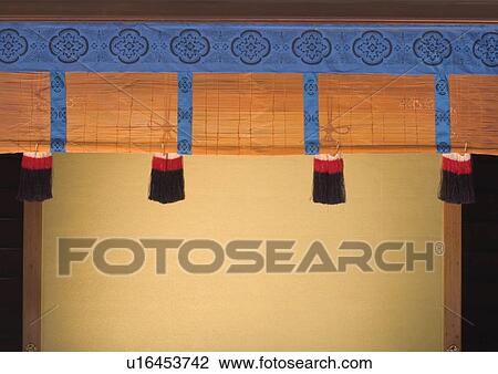 Stock Image - Meiji-jinja Shrine, Home Interior. Fotosearch