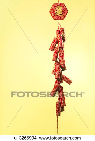 Celebrations, New Year, Chinese New Year, Close-Up, Colored Background View Large Photo Image Picture - Celebrations, New Year, Chinese New Year, Close-Up, Colored Background. Fotosearch