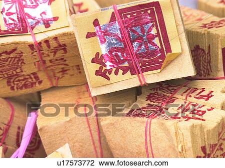 Stock Image - Chinese New Year, Celebrations, New Year, Chinese Script, Close-Up. Fotosearch